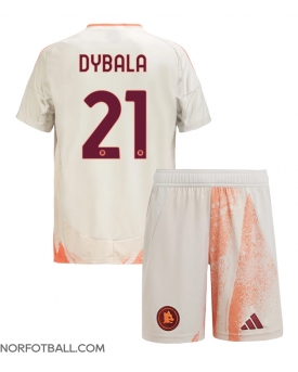 Billige Fotballdrakt AS Roma Paulo Dybala #21 Replika Bortedraktsett Barn 2024-25 Kortermet (med bukser)